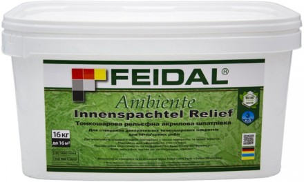 Feidal Ambiente Innenspachtel Relief рельєфна шпаклівка 16кг